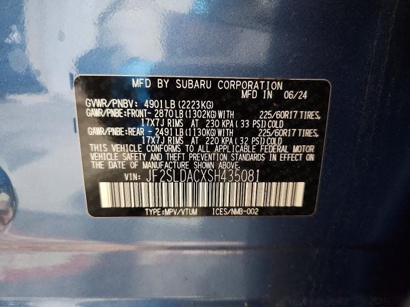 2025 SUBARU FORESTER 14