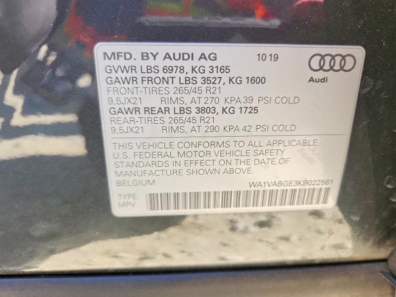 2019 AUDI E-TRON PRESTIGE 13