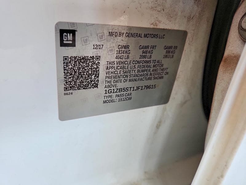 2018 CHEVROLET MALIBU LS 12