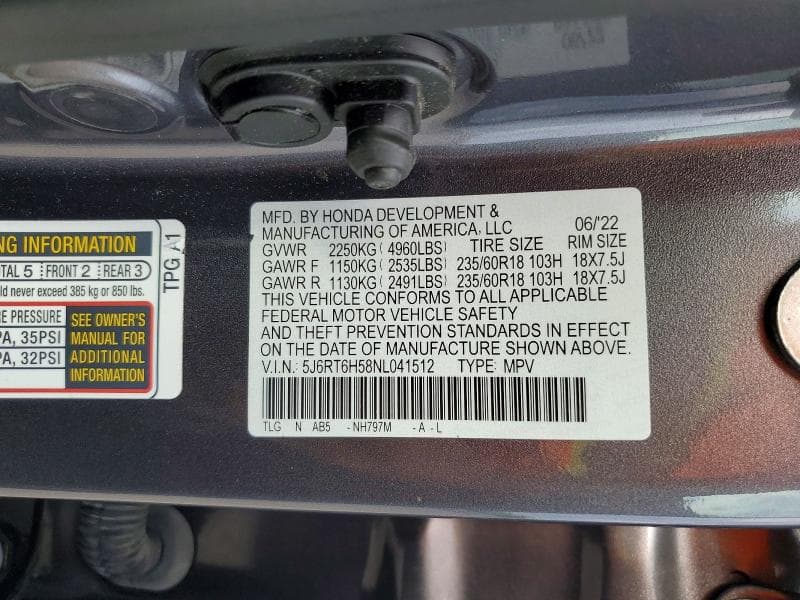 2022 HONDA CR-V EX 13