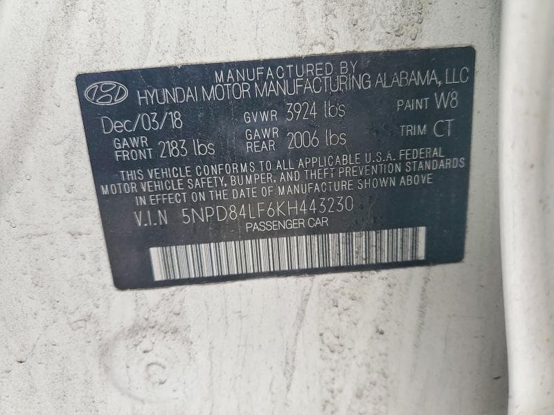 2019 HYUNDAI ELANTRA VALUE EDITION 13