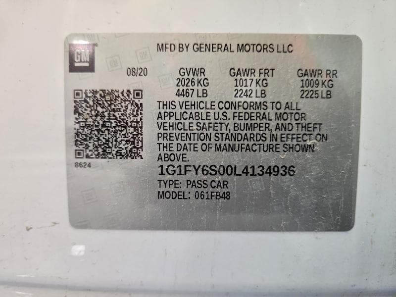 2020 CHEVROLET BOLT EV LT 12