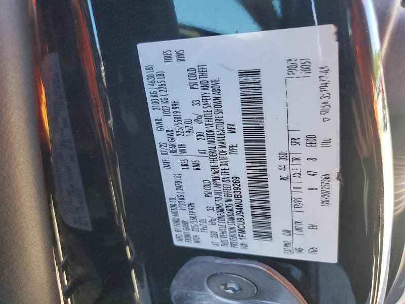 2022 FORD ESCAPE TITANIUM 13