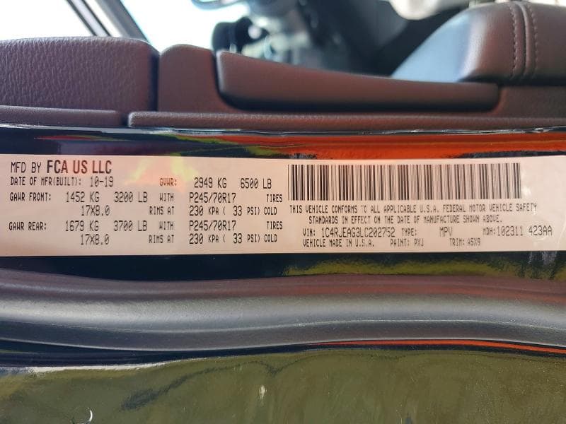 2020 JEEP GRAND CHEROKEE LAREDO 14