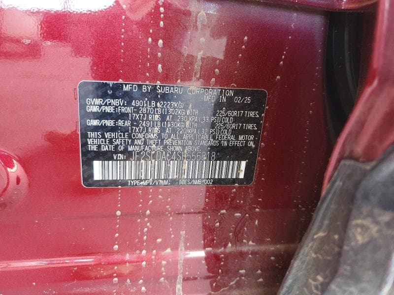 2025 SUBARU FORESTER 13