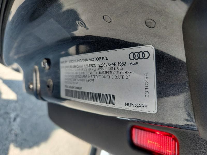 2017 AUDI TTS 12