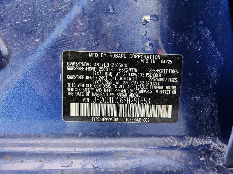 2025 SUBARU CROSSTREK PREMIUM 13