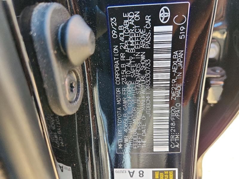 2024 TOYOTA COROLLA HYBRID LE 13