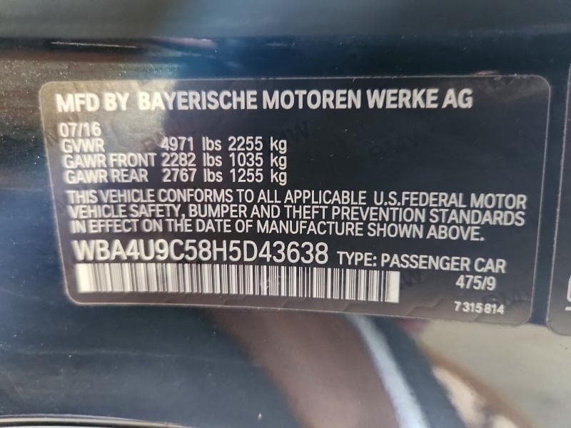 2017 BMW 430XI 12