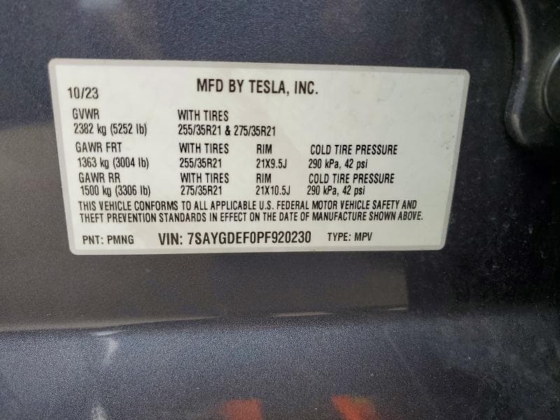 2023 TESLA MODEL Y 12