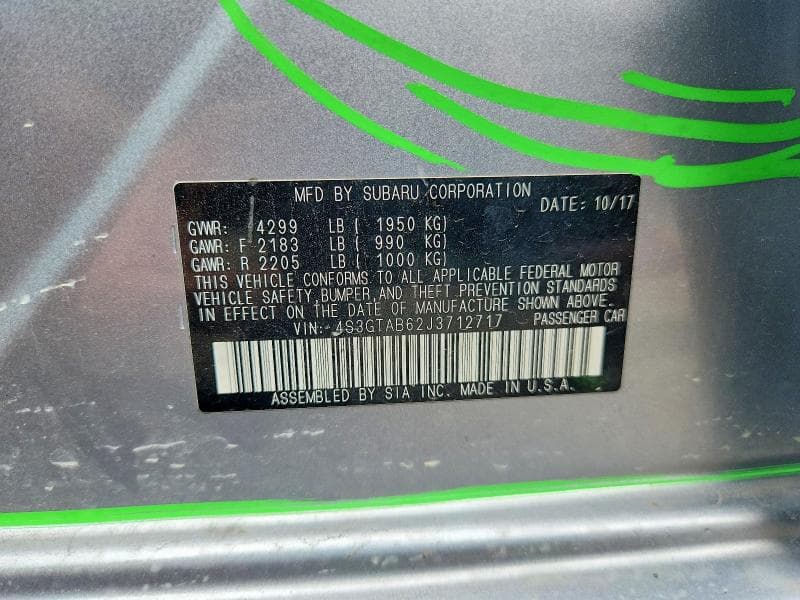 2018 SUBARU IMPREZA PREMIUM 12
