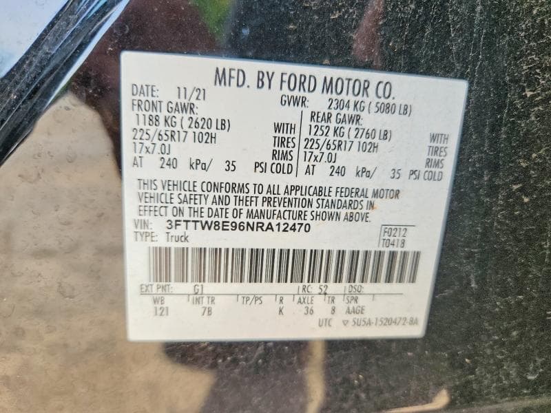 2022 FORD MAVERICK XL 12