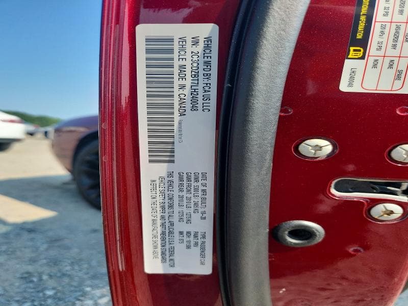 2020 DODGE CHALLENGER R/T 12
