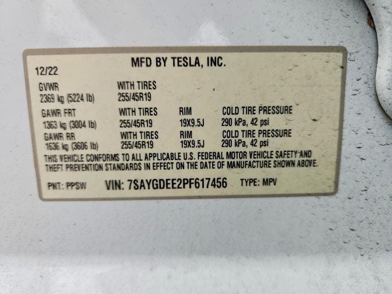 2023 TESLA MODEL Y 12