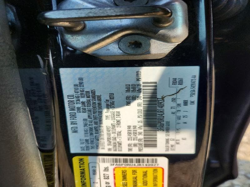 2018 FORD FUSION TITANIUM 12