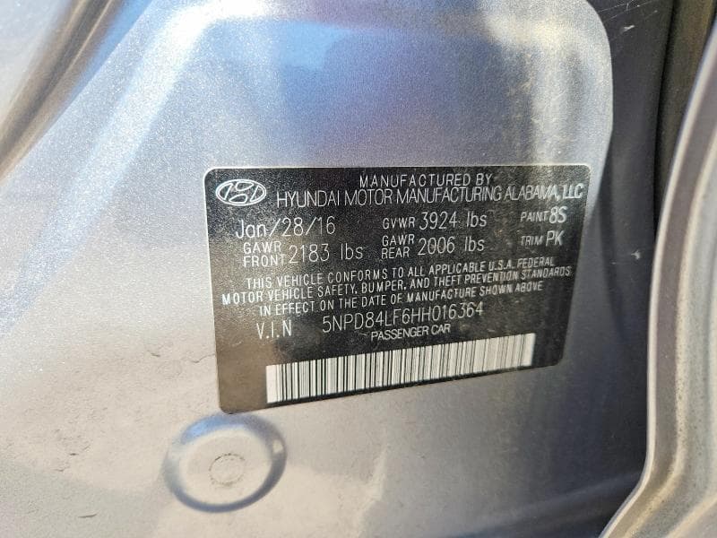 2017 HYUNDAI ELANTRA SE 12