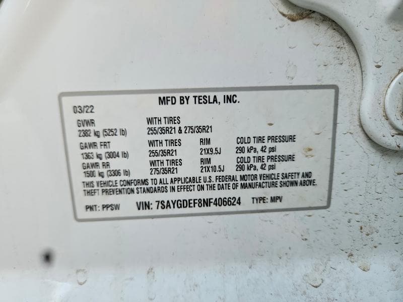 2022 TESLA MODEL Y 13