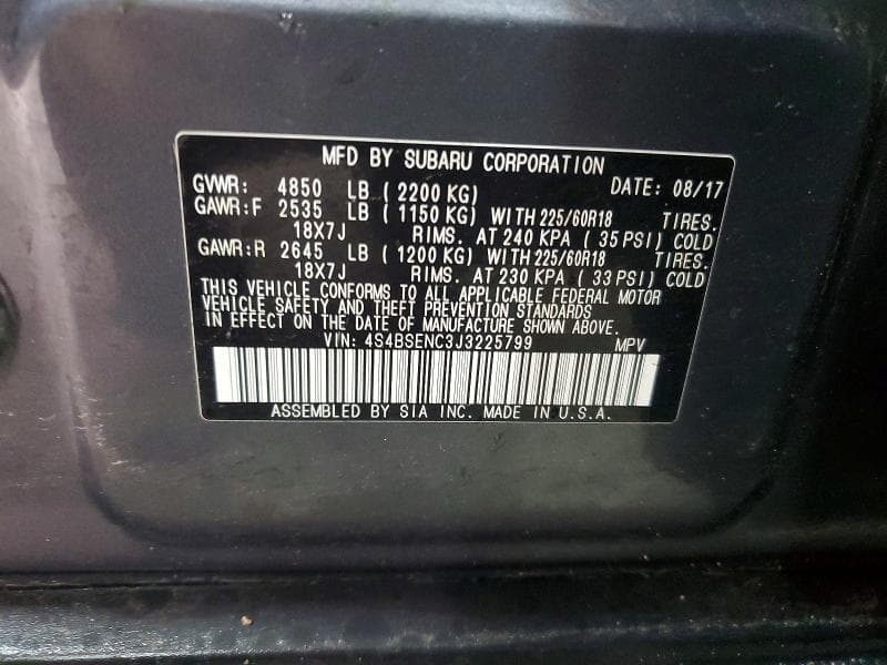 2018 SUBARU OUTBACK 3.6R LIMITED 13