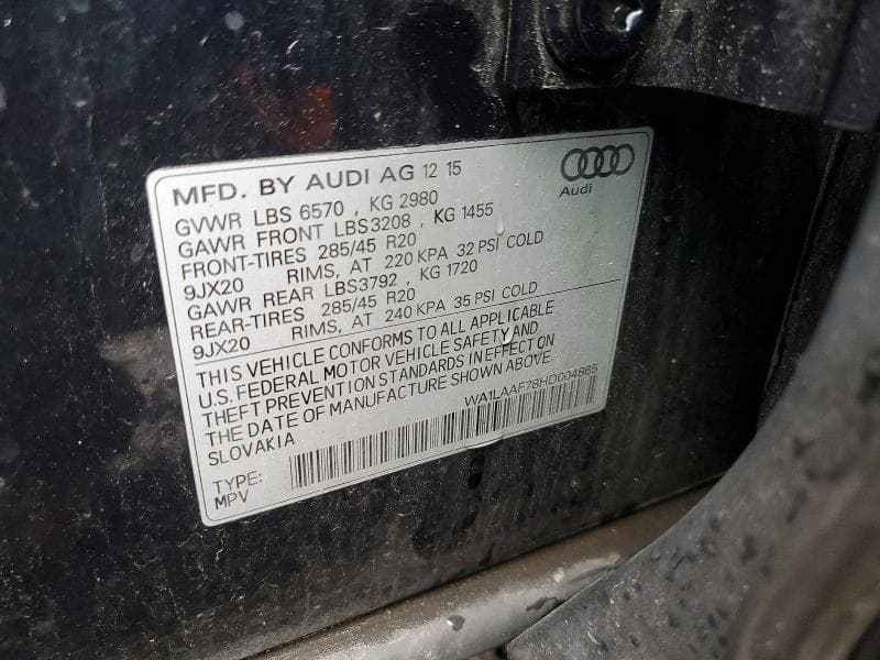 2017 AUDI Q7 PREMIUM PLUS 13