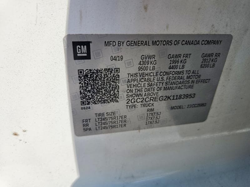 2019 CHEVROLET SILVERADO C2500 HEAVY DUTY 12
