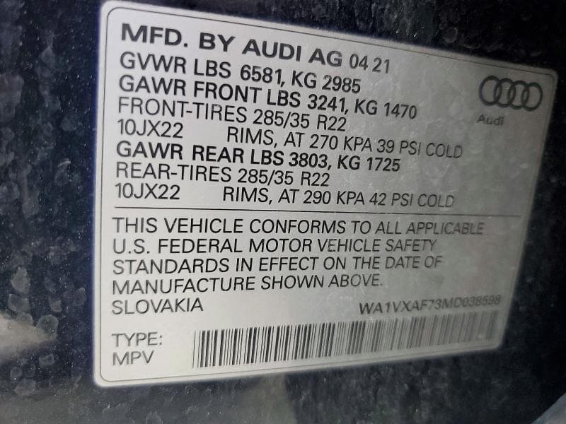 2021 AUDI Q7 PRESTIGE 13