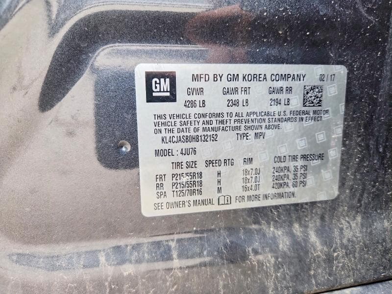 2017 BUICK ENCORE PREFERRED 13