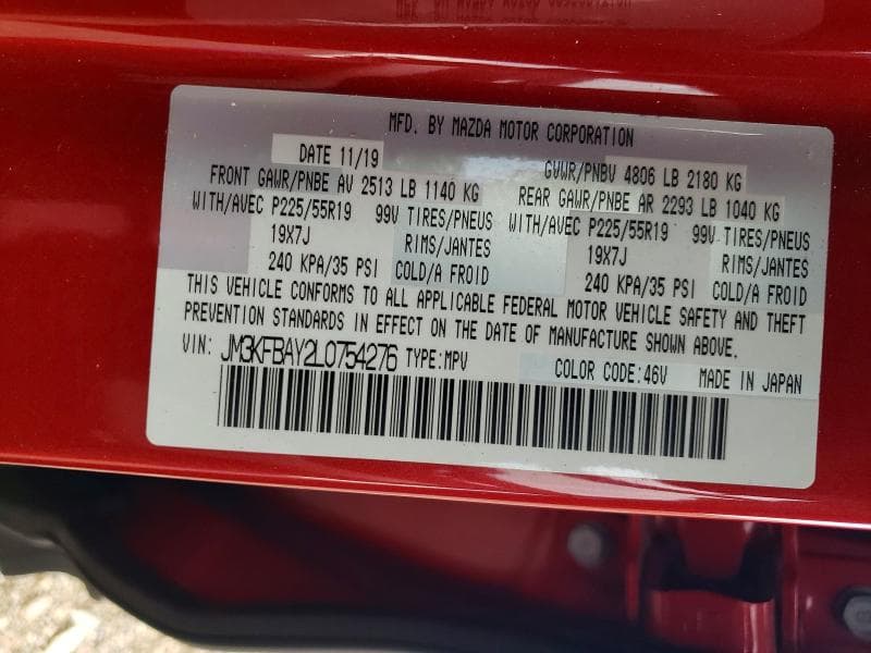 2020 MAZDA CX-5 GRAND TOURING RESERVE 13