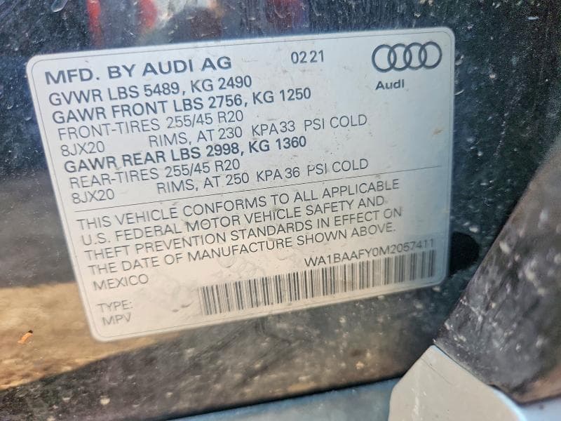 2021 AUDI Q5 PREMIUM PLUS 12