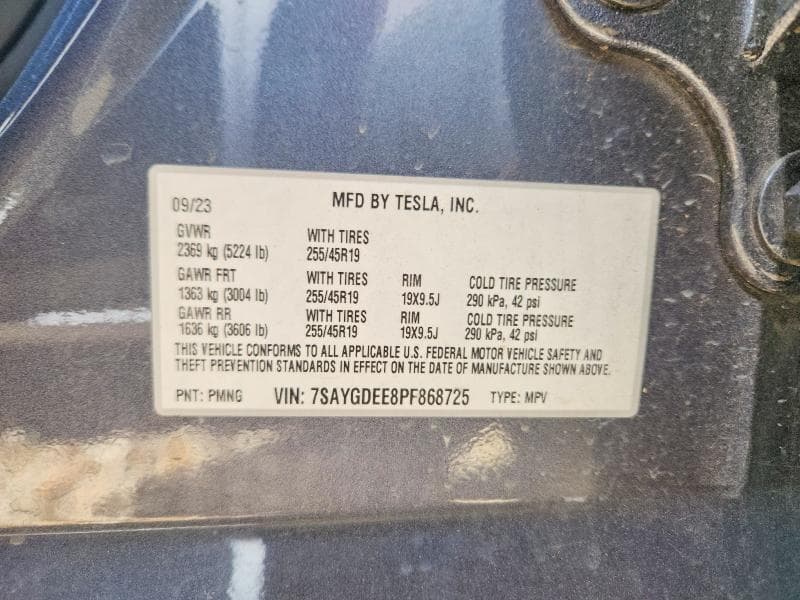 2023 TESLA MODEL Y 13