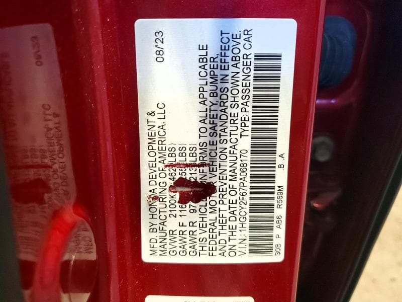 2023 HONDA ACCORD HYBRID EXL 13