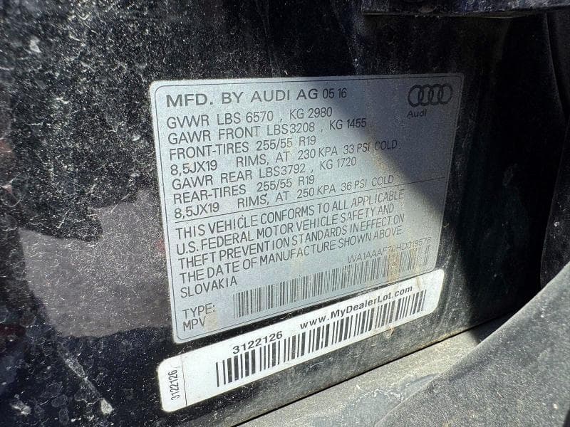 2017 AUDI Q7 PREMIUM 13