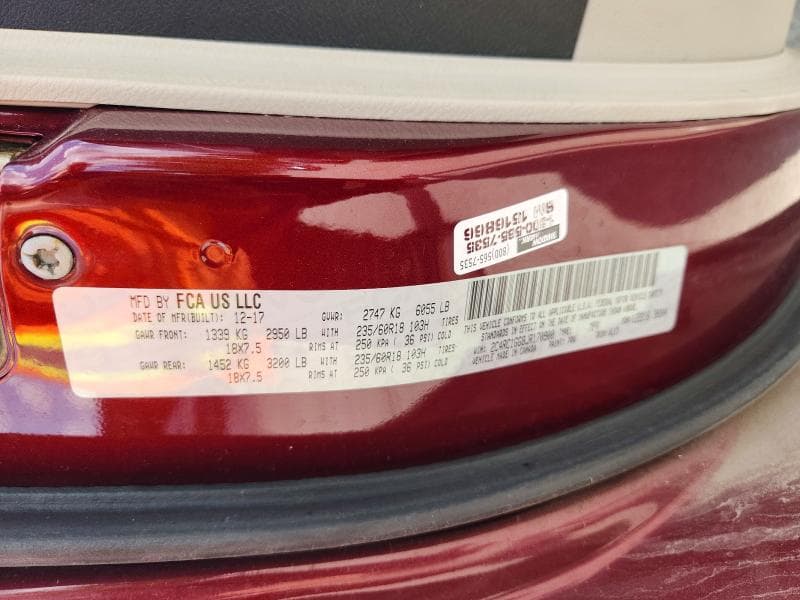2018 CHRYSLER PACIFICA LIMITED 13