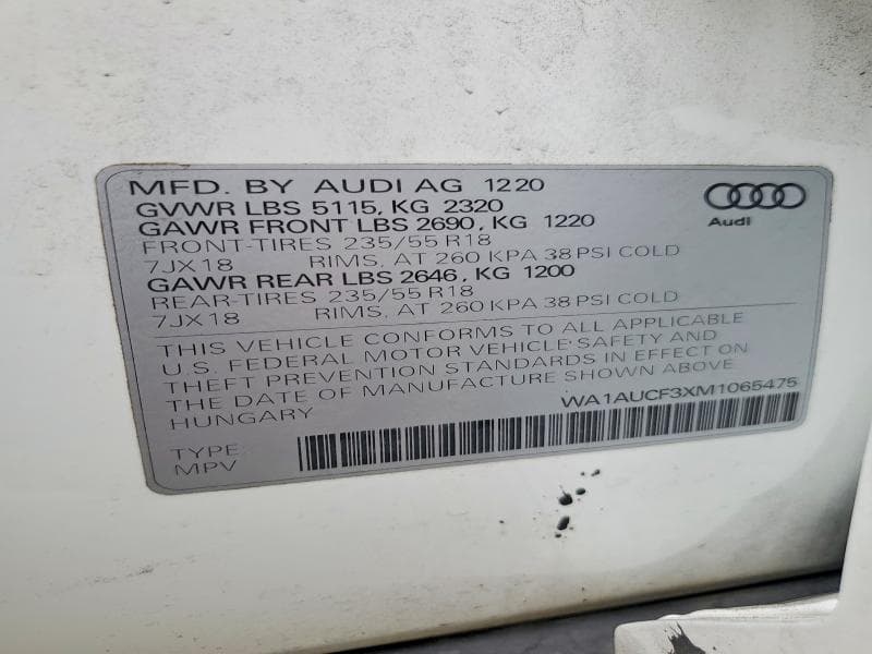 2021 AUDI Q3 PREMIUM 40 14
