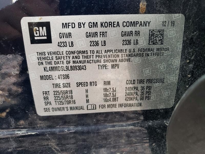 2020 BUICK ENCORE GX SELECT 12