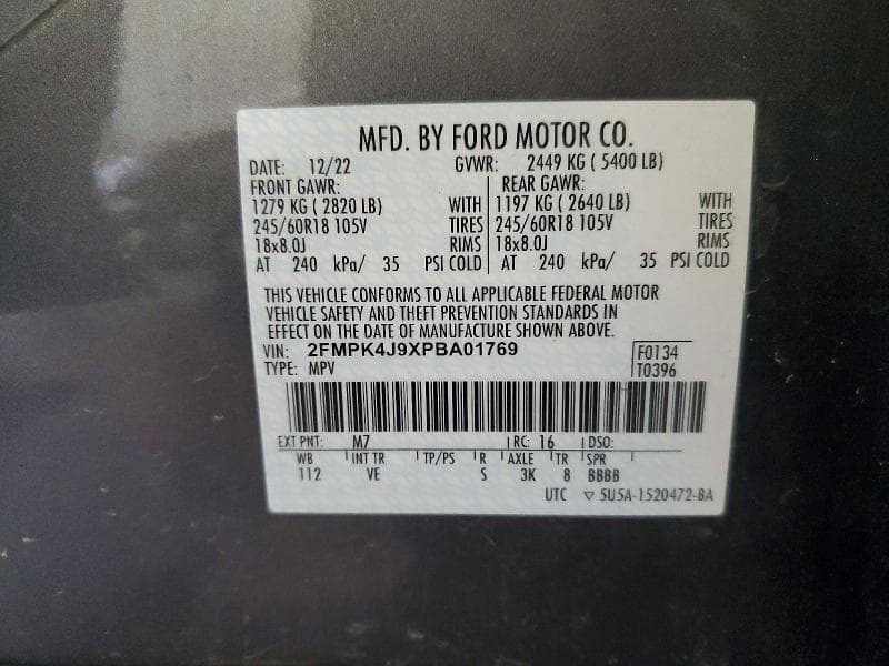 2023 FORD EDGE SEL 13