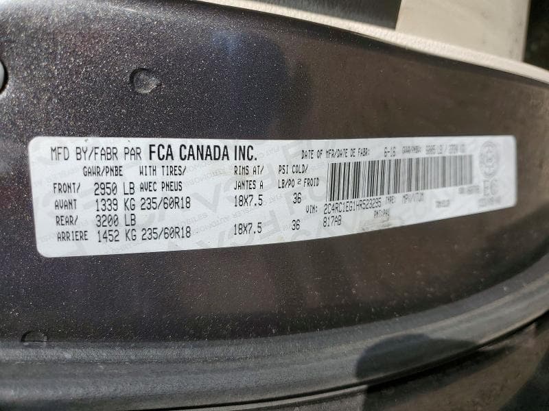 2017 CHRYSLER PACIFICA TOURING L PLUS 13