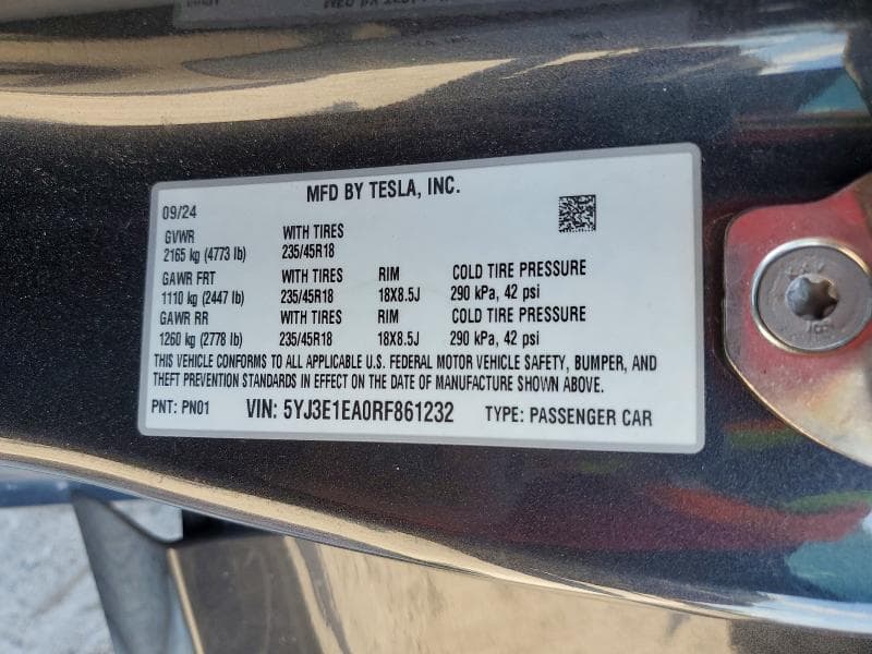 2024 TESLA MODEL 3 13