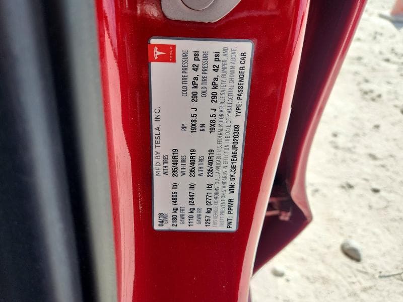 2018 TESLA MODEL 3 12