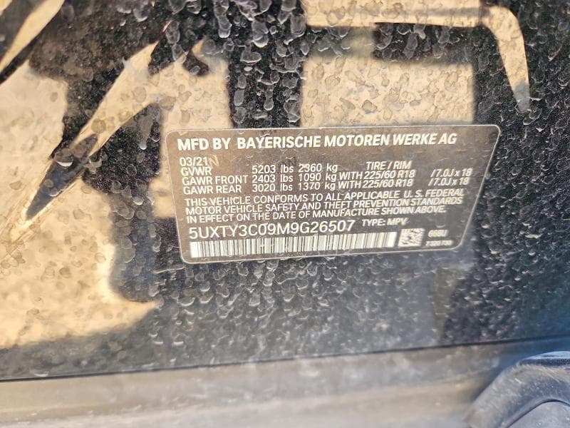 2021 BMW X3 SDRIVE30I 13