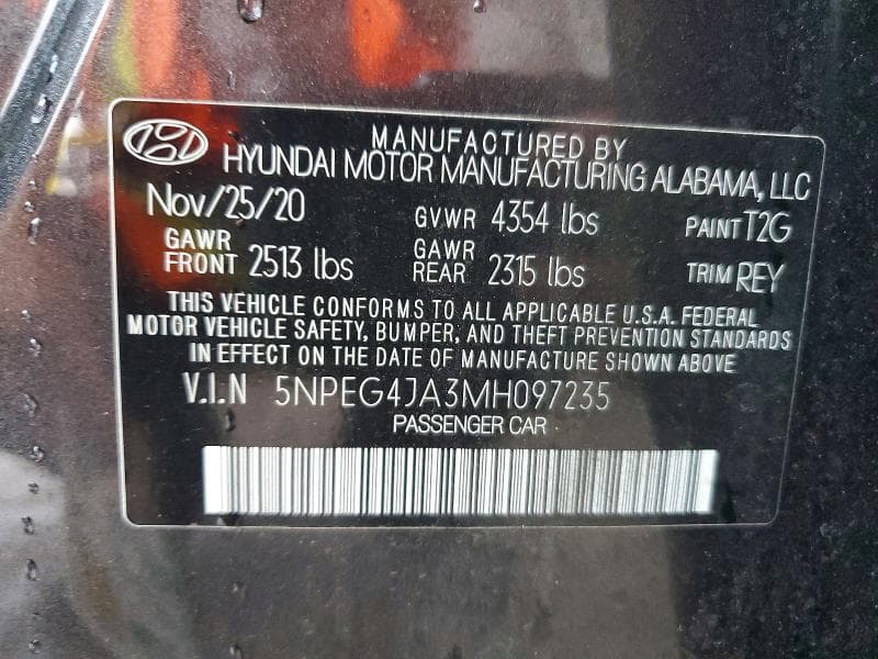 2021 HYUNDAI SONATA SE 12