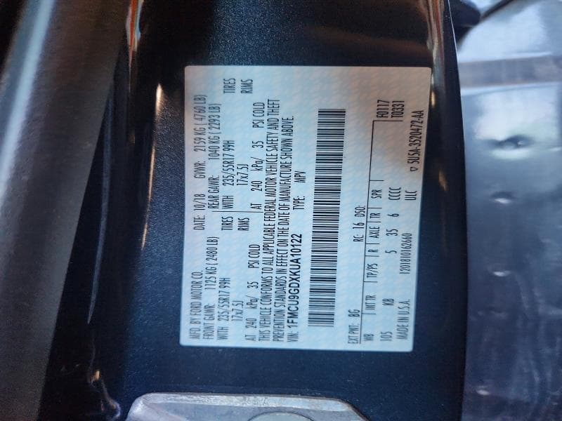 2019 FORD ESCAPE SE 13