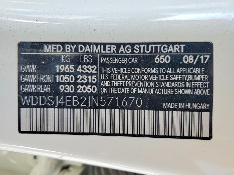 2018 MERCEDES-BENZ CLA 250 13
