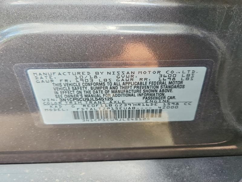 2018 NISSAN KICKS SR 12
