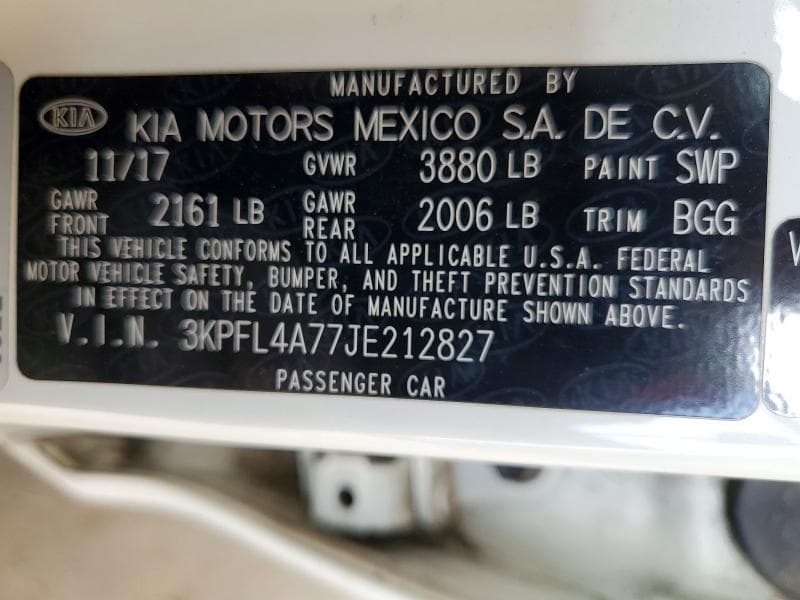 2018 KIA FORTE LX 13