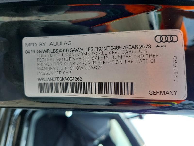 2019 AUDI A5 PREMIUM 13