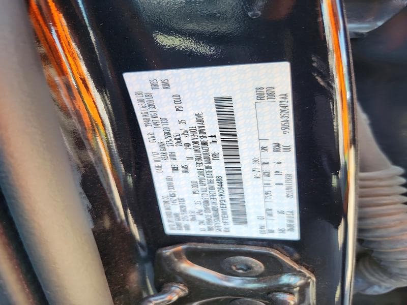 2017 FORD F150 SUPERCREW 12
