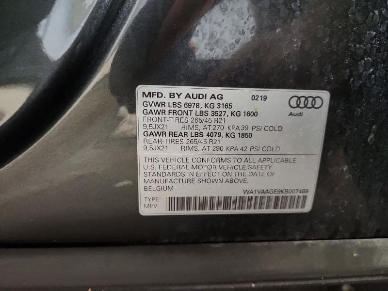 2019 AUDI E-TRON PRESTIGE 13