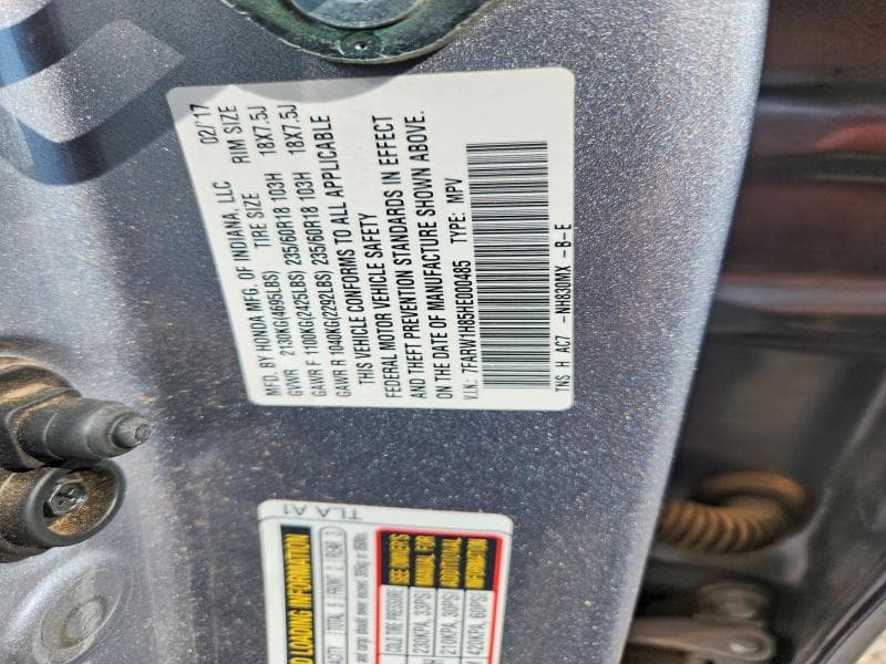 2017 HONDA CR-V EXL 13