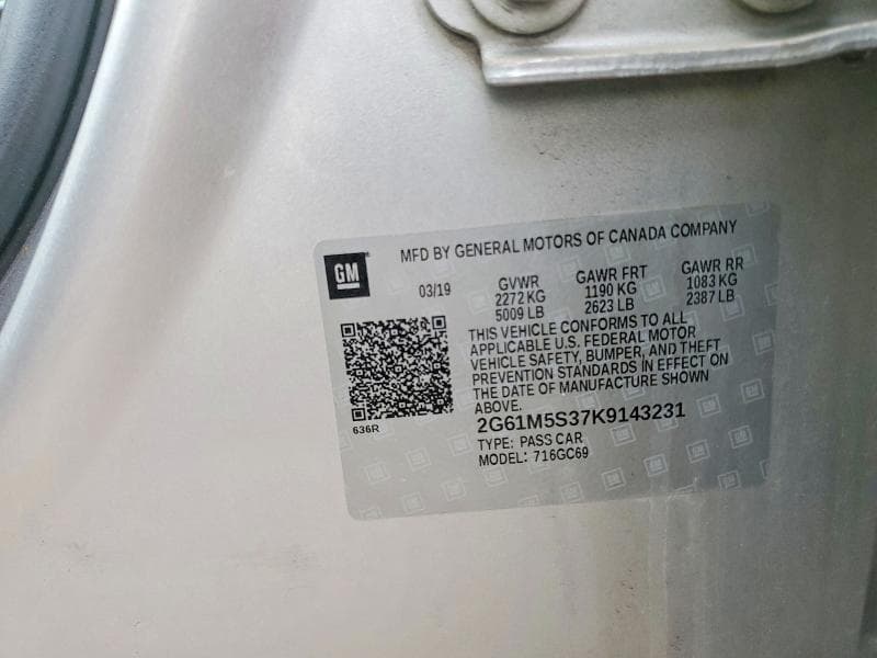 2019 CADILLAC XTS LUXURY 12