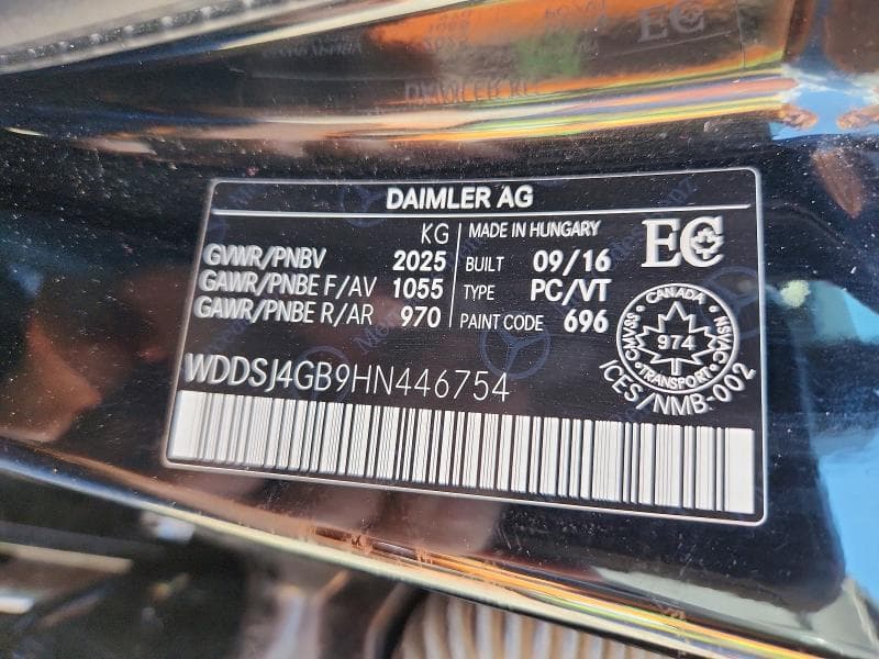 2017 MERCEDES-BENZ CLA 250 4MATIC 12